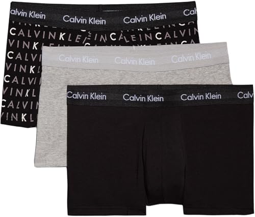 Calvin Klein Calzoncillos bóxer Hombre Pack de 3 Low Rise Trunks...