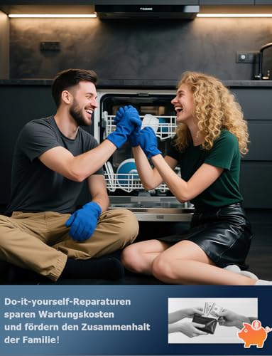 2 Set Reparatursatz Pumpentopf Dichtung 12005744 für Fehler E15 | Mellbree Ø182mm Geschirrspüler Ersatzteile für Siemens/Neff/Bosch 12005317,12026667 Spülmaschinen