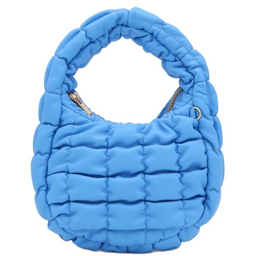 Mini sac soirée matelassé léger anti-rayures forme croissant souple