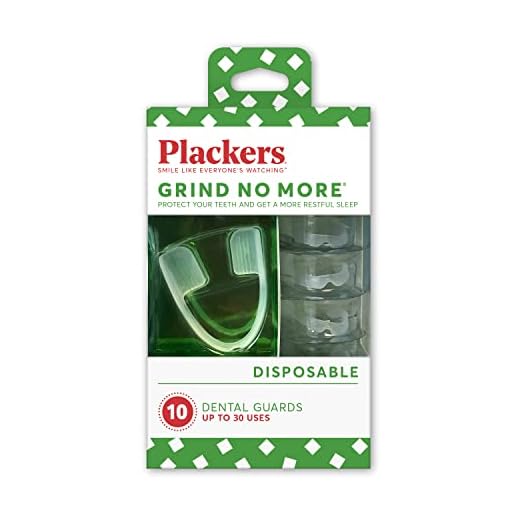 Plackers Grind No More Night Guard, Nighttime Protection for Teeth, Sleep Well, BPA Free, Ready to Wear, Disposable, One Size Fits All, 10 Count