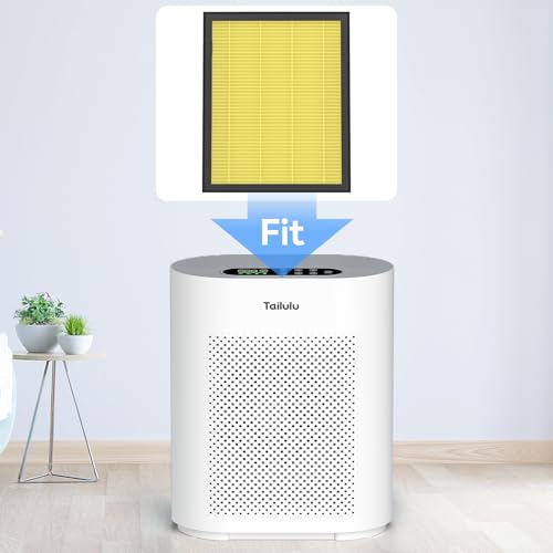 Image of Tailulu Air Purifier Filter for HQKJ-180 Air Purifier (Yellow 1Pack) | H14 Grade True HEPA for Large Room Filter Allergies Pollen Smoke Dust Pet Dander