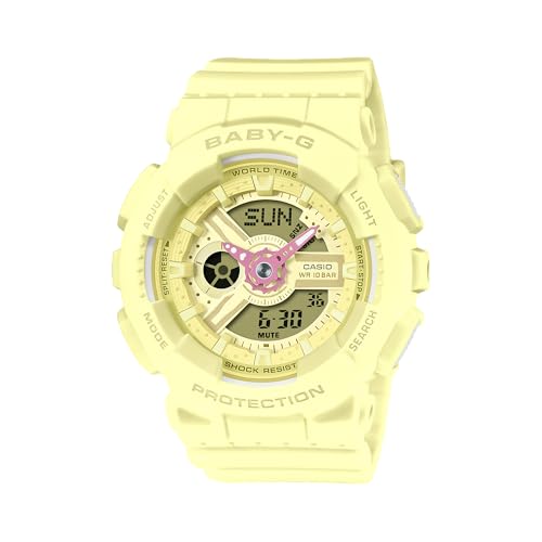 Casio G-Shock Soft Pastel Yellow Resin Watch BA110AH-9A