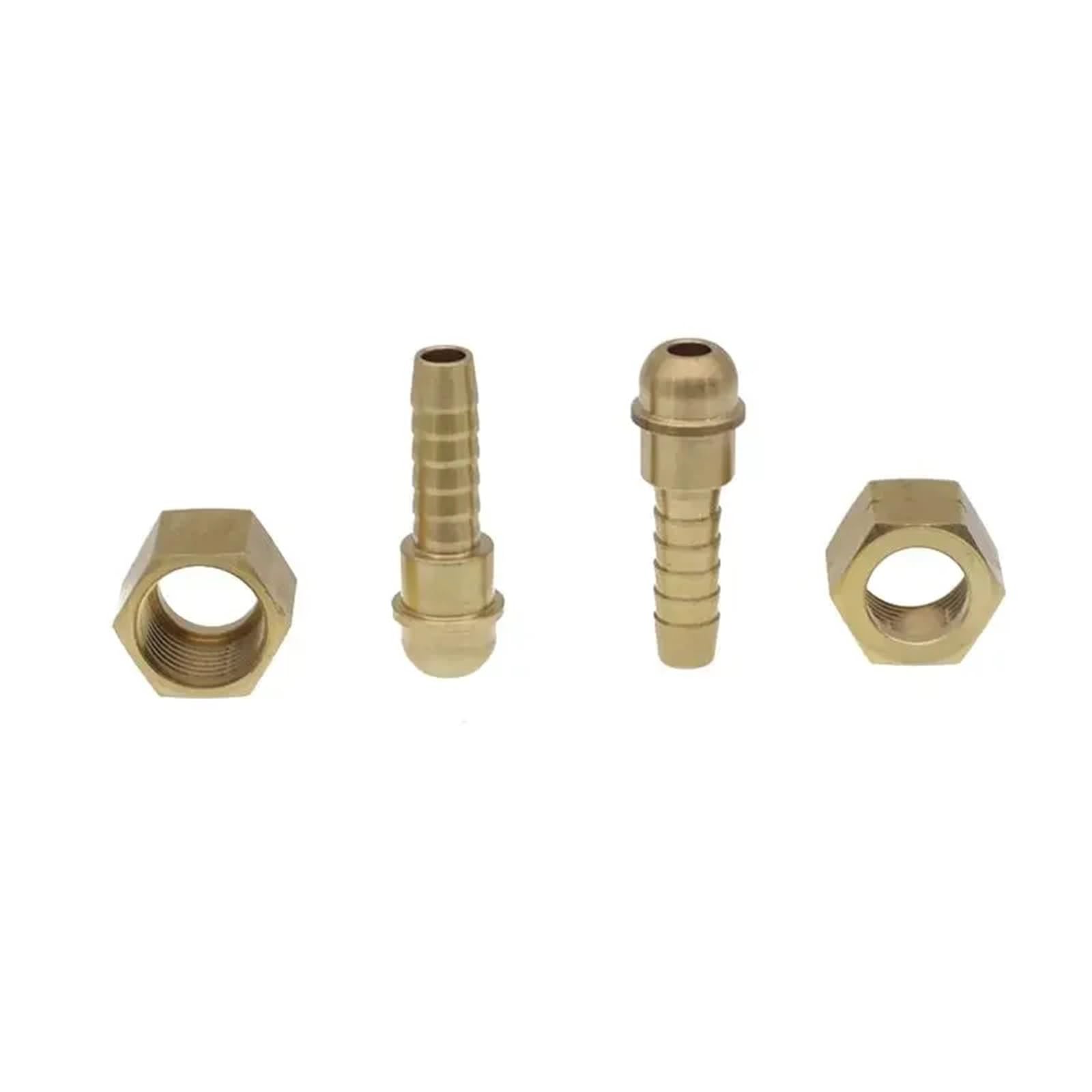 Conector de bola en latón macizo M14 para mangueras con rosca métrica hembra