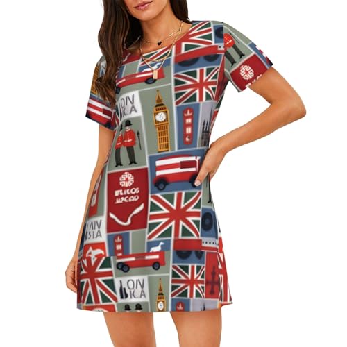 Chemise de nuit légère manches courtes femme anti-transpiration