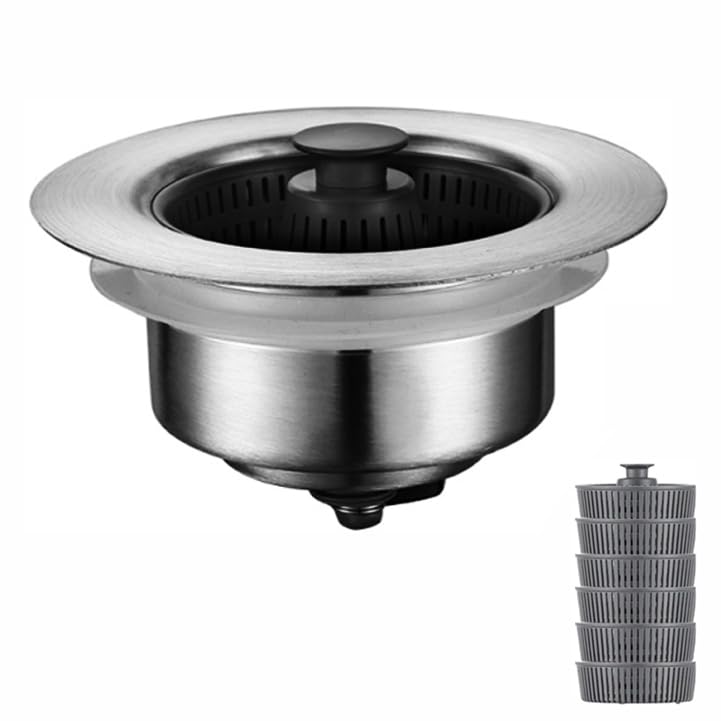 YMSdrain 3 en 1 Accesorios para Fregadero de Cocina de Acero