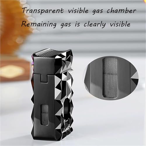 Mechero de butano ajustable con diseño multifunción y cámara de gas visible 5
