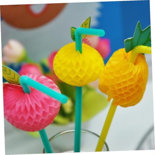 Uonlytech Pitillos Descartables de Plástico Multicolor 24 pcs miniatura 3