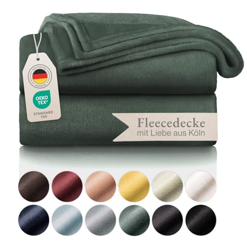Blumtal Kuscheldecke flauschig - Oeko-TEX zertifizierte Fleecedecke 150x200...