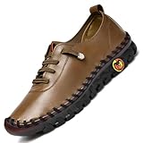 SAVOIR-FAIRE ARTISANAL : Ces mocassins pour femmes sont dotés de semelles cousues à la main et de coutures renforcées, associés à un design sans lacets qui épouse la forme du pied sans causer de frottements, garantissant un confort même après un port prolongé. Les mères peuvent facilement les enfiler et les retirer dans leur quotidien.