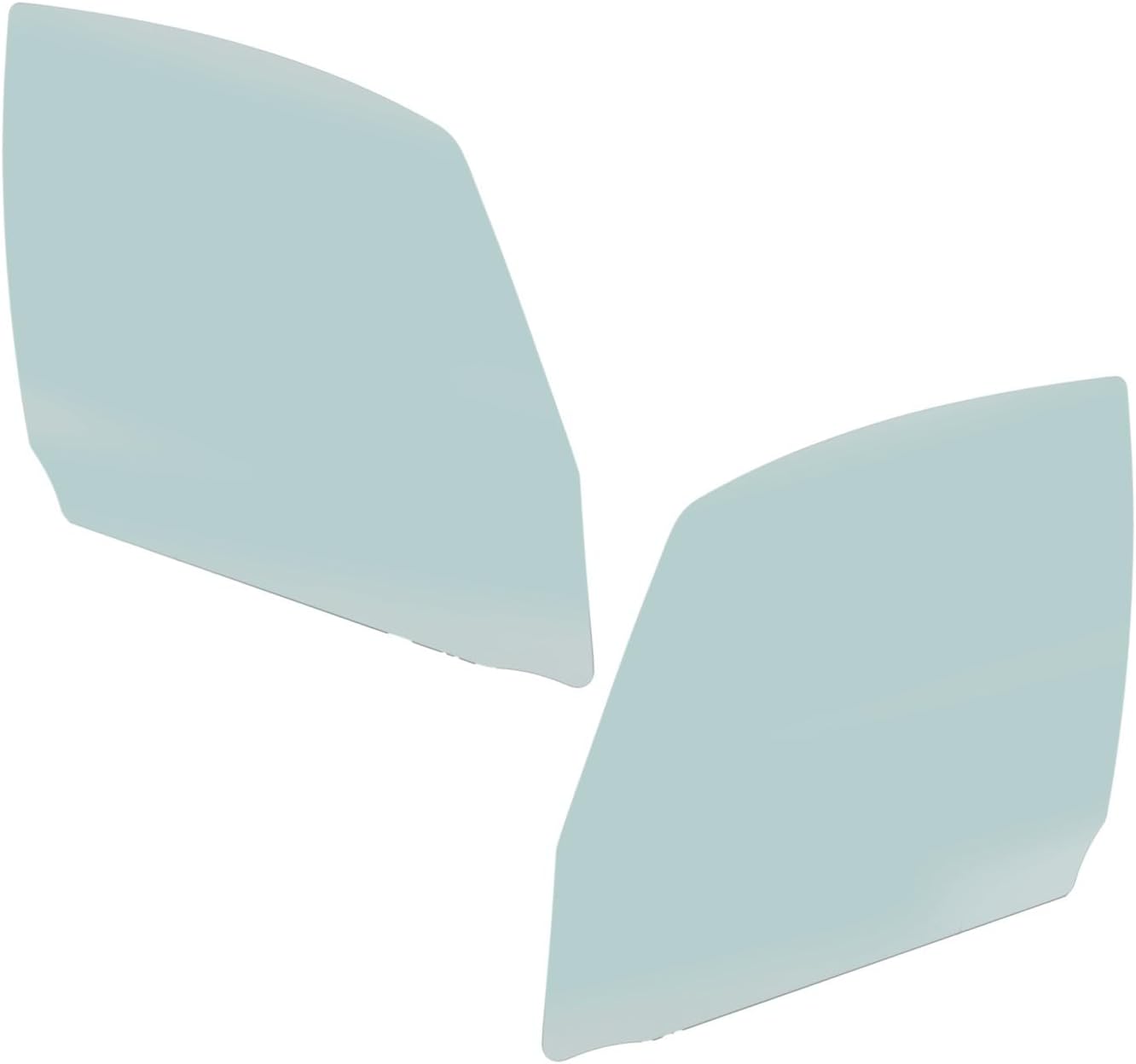 Replacement Door Glass Pair (Front Driver and Right) Compatible with Suzuki SX4 2007-2009