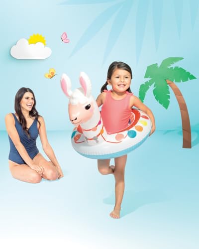 Image of Glan Inflatable Safety Float Swim Tube Ring Raft Pool Toys for Kids Children (Deer Swimming Ring)