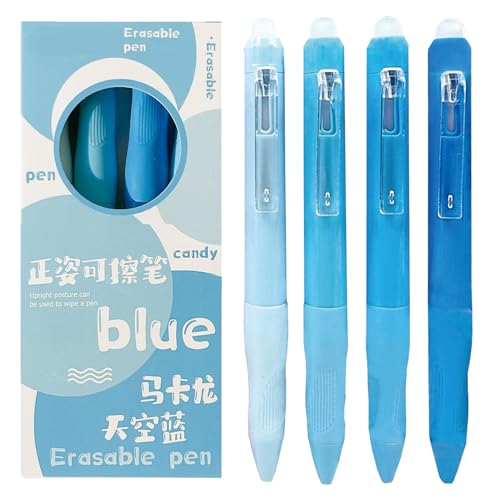 4 bolígrafos de gel borrables MOZXIRZ tinta negra 0.5mm