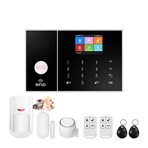 3G 4G sans fil maison alarme Tuya vie intelligente Kits d'alarme antivol système d'alarme de sécurité prise en charge télécommande, Extensible(P)