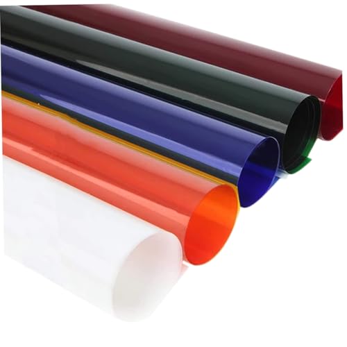 5 Filtros de papel de poliéster para faros rojos y corregir la temperatura de color en estudio 6