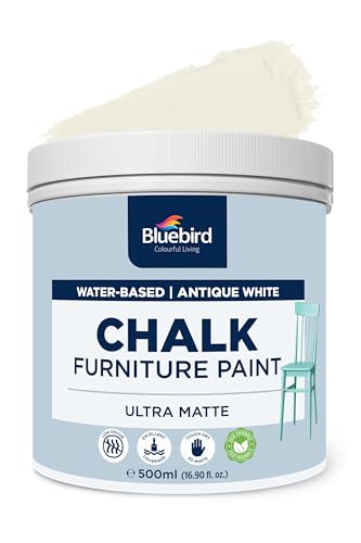 BLUEBIRD Chalk Furniture Paint 500ML Antique White