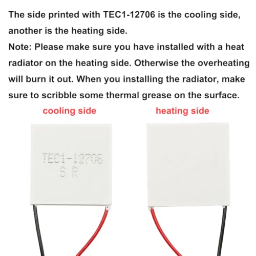 Placa de refrigeración TEC1-12706 ideal para construir mini neveras portátiles caseras 3