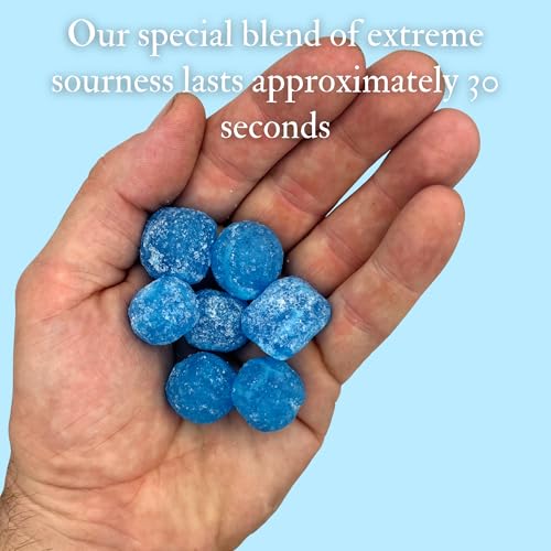 MyCandyShop Stupidly Sour Sweets 250g - Raspberry - World's Sourest Candy -Intense Coating, British Made Boiled Sour Sweets - Great For Extreme Challenges