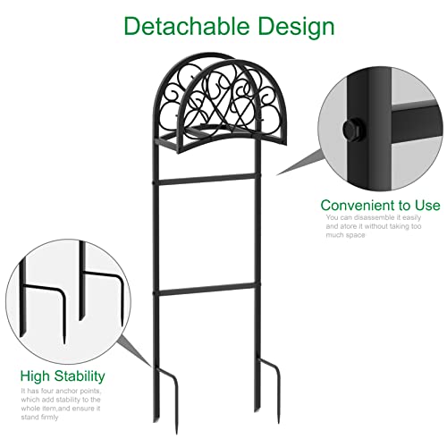 Dosker Garden Hose Storage Rack Heavy Upgrade Duty Metal Hose Holder, Freestanding Water Hose Storage Hook For Expandable Hose Hose Reel Pocket Hose Magic Hose Flexable Hose For Outdoor Backyard,Black #TOP4