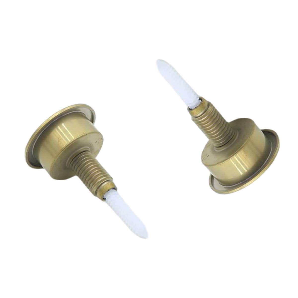 Pulsador de Descarga Doble para Inodoro, Acabado Dorado Cepillado, con Mecanismo Ajustable para Twyford Optima 49. Botón de Descarga Ligero de ABS con función de Ahorro de Agua.