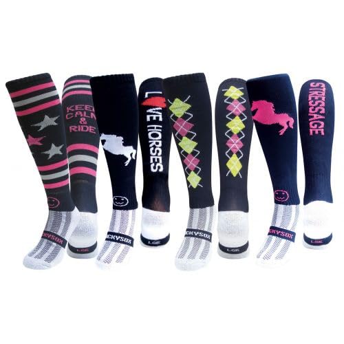 Chaussettes tricotées performance WackySox bleu M pour pieds au sec