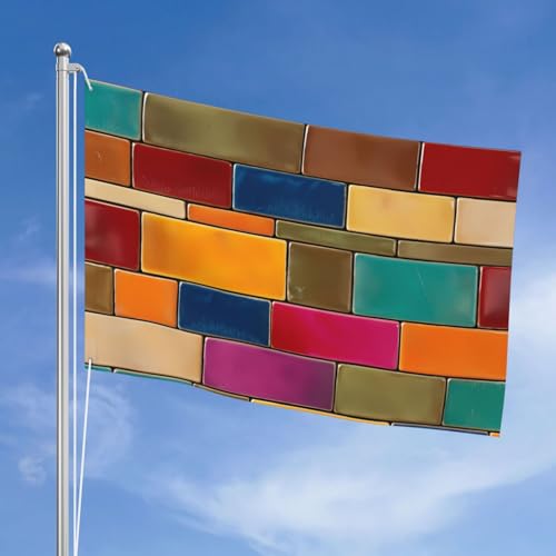 Drapeau d'extérieur double face en polyester pour décoration maison et cour - 3