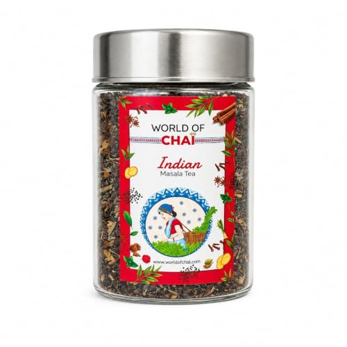 Image of World of Chai Indian Masala Tea with Saffron & Tulsi, 100 g