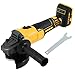 Cordless Angle Grinder Compatible with Dewalt 18V/20V Battery, 125MM 7800RPM Brushless Angle Grinder Kit with Auxiliary Handle for Cutting, Grinding, Polishing, Rust Removal(Battery Not Included)