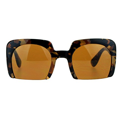PASTL Fashion Sunglasses Shaved Carved Bottom Square Frame Unisex Eyewear2