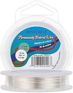 BENECREAT 20-Gauge Tarnish Resistant Silver Coil Wire, 10M/11Yard