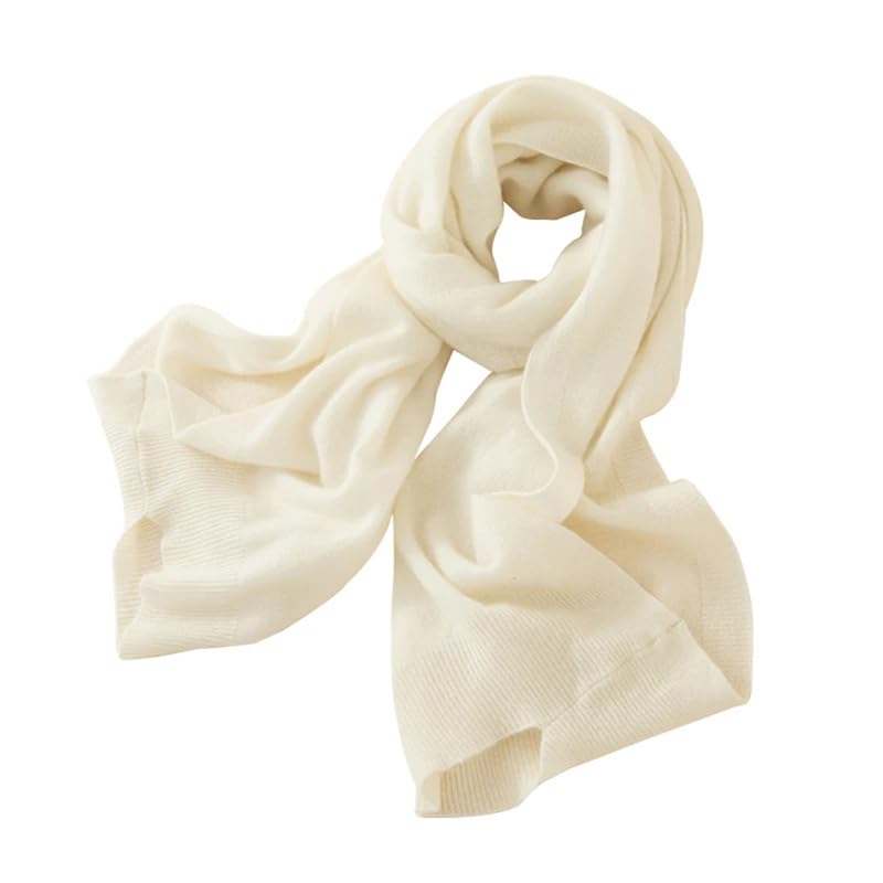 Chal de punto de cachemira para mujer, chal cálido de invierno, bufanda anudada, bufandas de lana