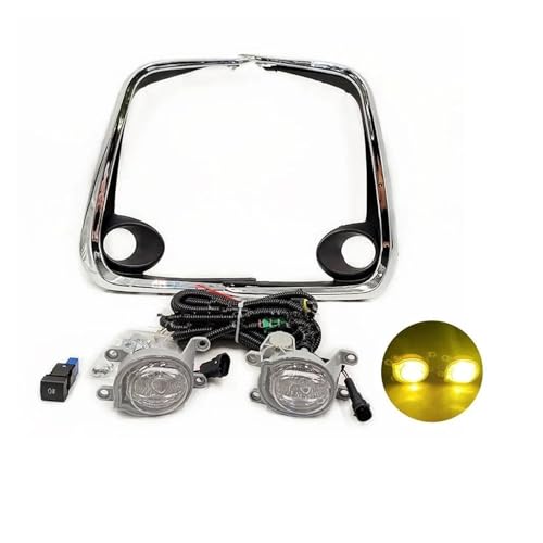 Feux Antibrouillard Avant LED Jaune Câbles Grille Protection Toyota Corolla Altis