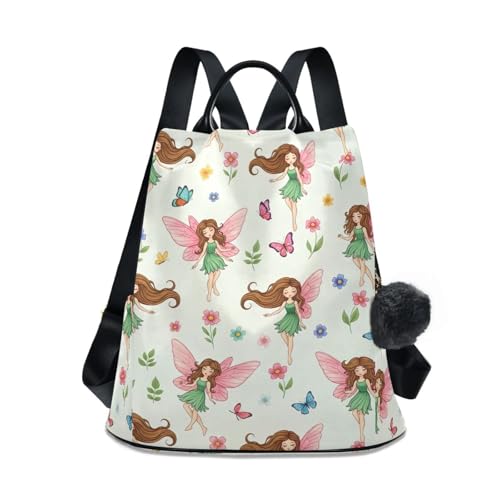 Sac à dos antivol Whimsical Fairies avec fermeture arrière