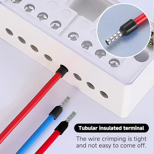Terminales de extremo de cable de crimpado aislados para cable AWG 16 4