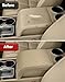 KBH Center Console Armrest Cover for Lincoln Navigator 2007-2014, Middle Console Arm Rest Lid Protector, Interior Accessories, Anti-Scratch, Beige