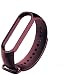 Produktbild Armband für MI Band 6 5 4 3 Sportgurt Ersatz Armband, Weiches Silikonband Armband Armband-Zubehör (Color : Wine red Film, Size : For mi band 3)