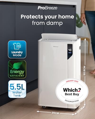 Energy Efficient 20L Dehumidifier with Laundry Mode & Sensor - Image 2