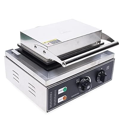 1500 W Waffeleisen, kommerzielle Waffelmaschine, Waffelmaschine mit Antihaftbeschichtung, 5 Heizungen, 220 V, für Waffeln, Sandwiches, Hamburger etc – Bild 4