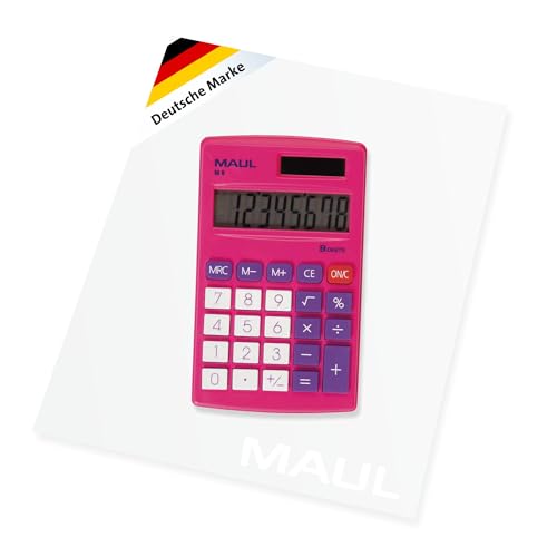MAUL Taschenrechner M8 | Rechner mit großem 8-stelligem Display...