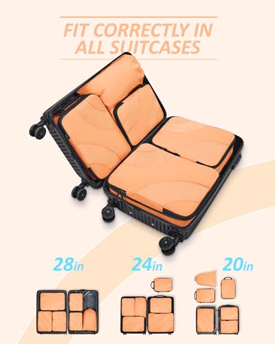 Image of BAGSMART Compression Packing Cubes for Travel