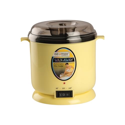 Image of Ozomax Away Wax Heater, Professional-Grade Wax Warmer with Non-Stick Plates for Easy Wax Removal, Hair Removal, Waxing, Fast Heating, Autocut Off, Safe, Durable, Salon, Spa, and Home Use