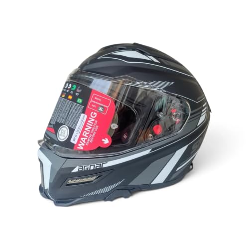 Image of SMK Agnar Revv Full Face Dual Visor Helmet - ISI DOT ECE 22.06 Certified