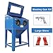 Cimcame Sandblasting&Sandblaster Cabinet 90 Gallon with Dust Collection Reclaimer System Floor Abrasive Blast Cabinet for Rust Grime Paint Removing