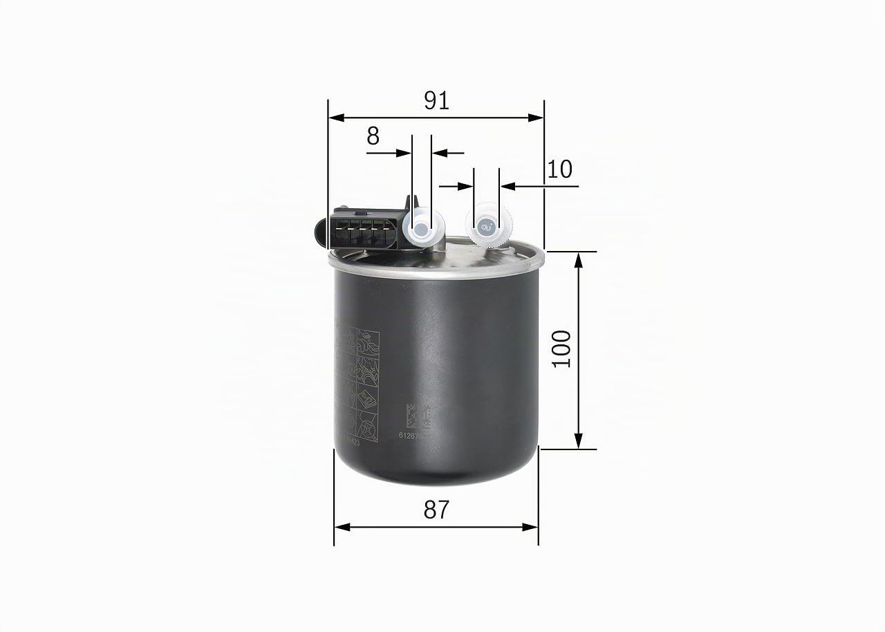 Filtro Diesel per Auto Bosch N2838 - Separa le particelle e l'acqua dal carburante, protegge il sistema di iniezione