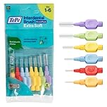 TePe Interdental Brush, Extra Soft, Mixed Pack, 0.45-1.1mm/ISO 1-6, 8pcs, Plaque Removal, flossers for Wide Gaps, from Narrow to Large Gaps