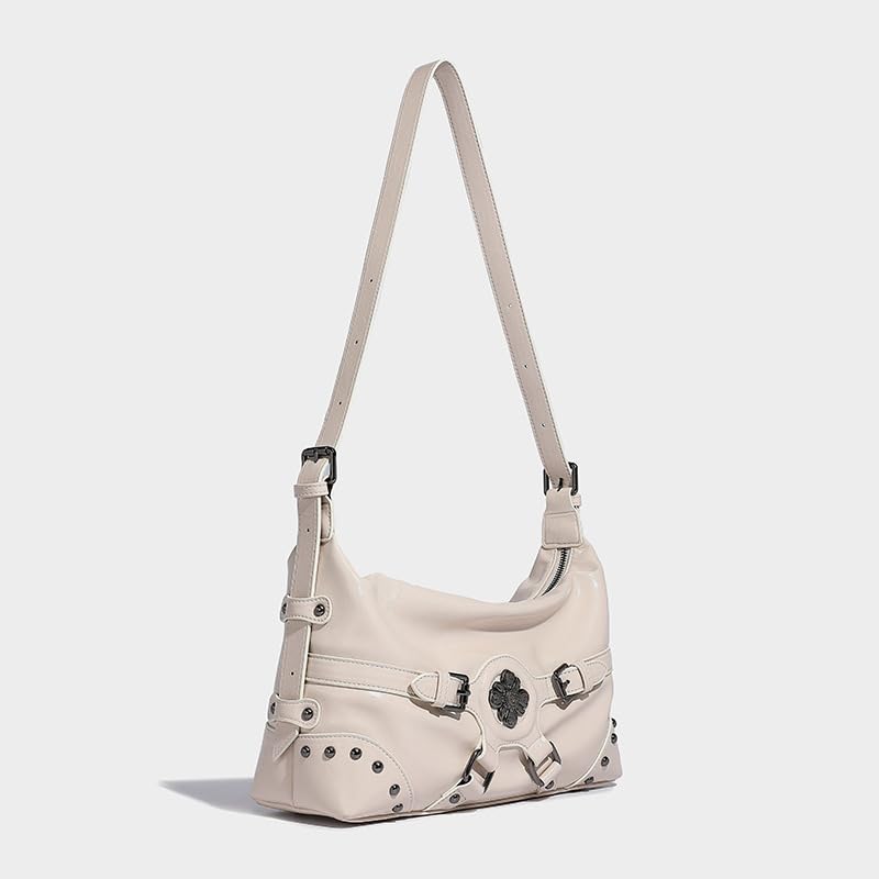 Vintage Shoulder Purse Tote Bag (Studded Design) – Trendy Handbag Y2k Aesthetic Chic Sling Purse Fashion Designer4