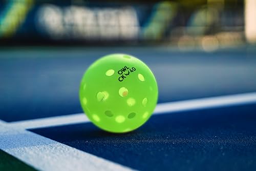 OWL Sport, Pickleball Balls, CK-40 Pickleball (Pack of 3) - Last 3X Longer, Outdoor Pickleball Ball