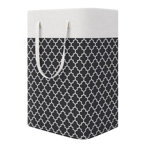 Laundry Hamper Laundry Basket Clothes Hamper 75L Laundry Basket Large Laundry Hamper Collapsible Tall Clothes Hamper Clothes Basket With Handles Clothes Storage Basket Washing Basket (Color : A-Black