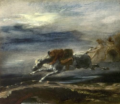 Tableau Graffiti Delacroix 60x90cm Poster Moderne Art Murale