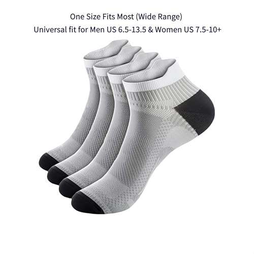Ankle Compression Socks (2 Pairs) - Low Cut for Running Comfort & Support2