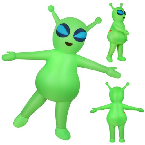 AYBUY Déguisement Gonflable Extraterrestre, Gonflable Extraterrestre Vert Antenne Costume pour...